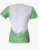 Paisely Lime Short Sleeve